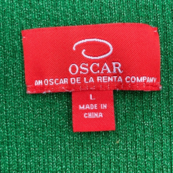 Oscar (Oscar de la Renta Co.) Emerald Green Tank Top Camisole – Women’s Size L - Picture 5 of 6